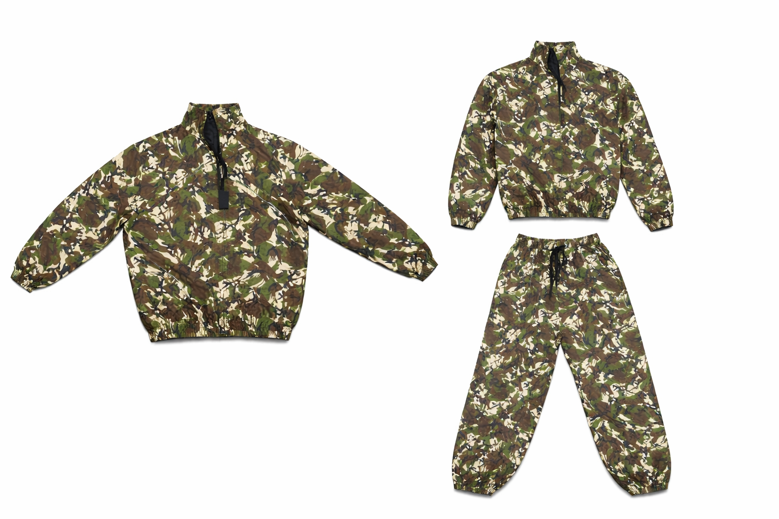 Camo Reflective Jacket Set