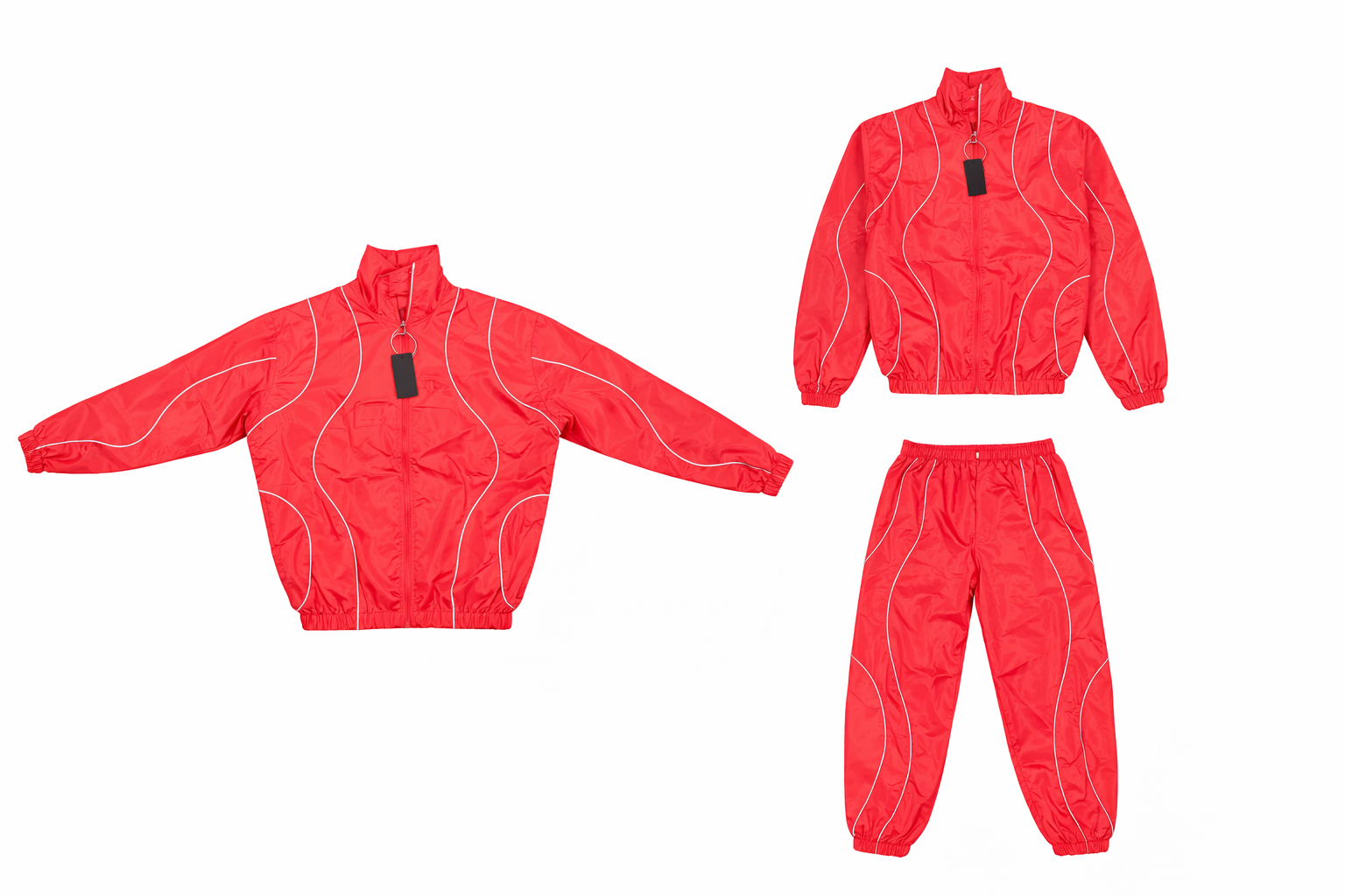 Red Reflective Jacket Set