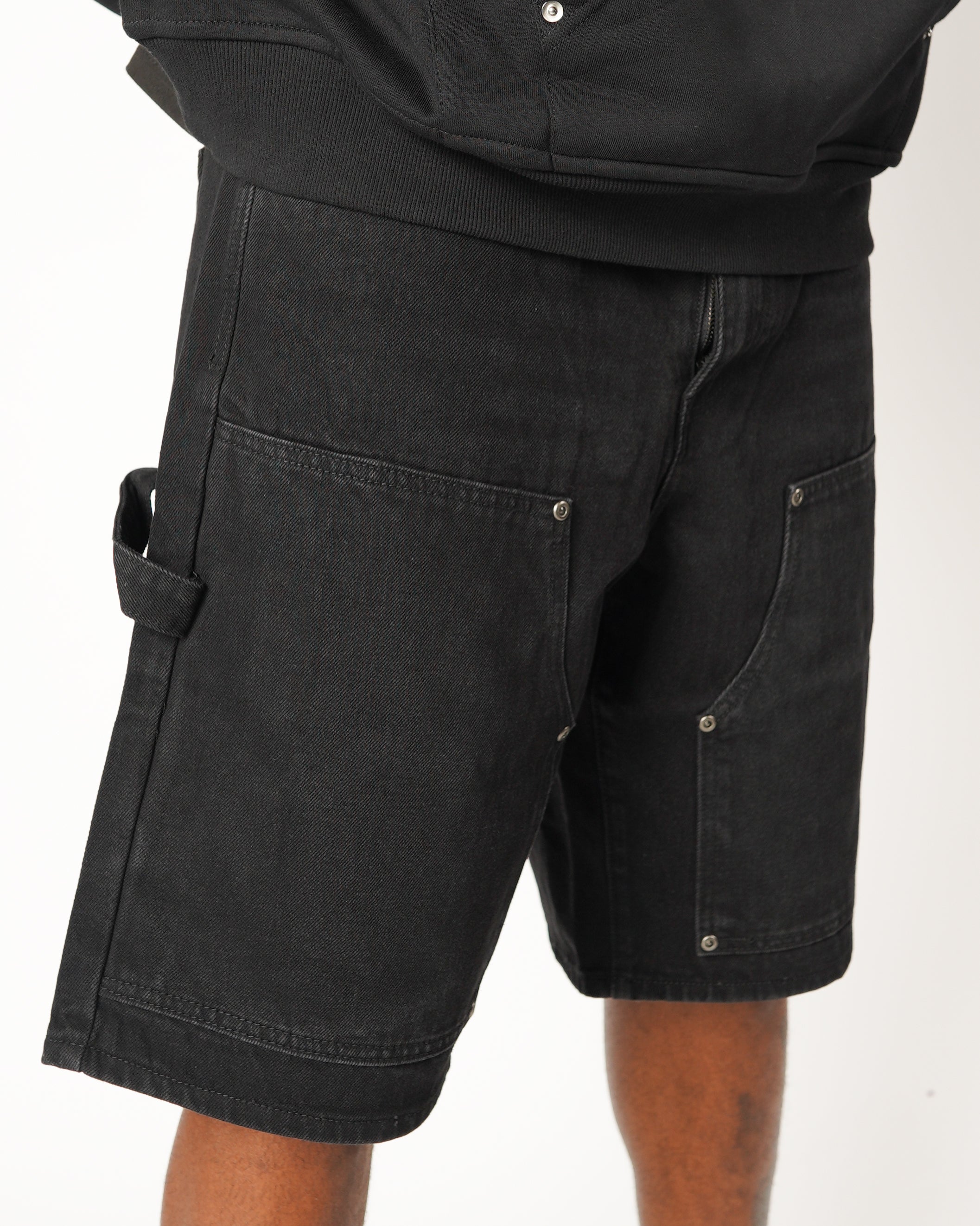 Baggy Carpenter Jorts - Black