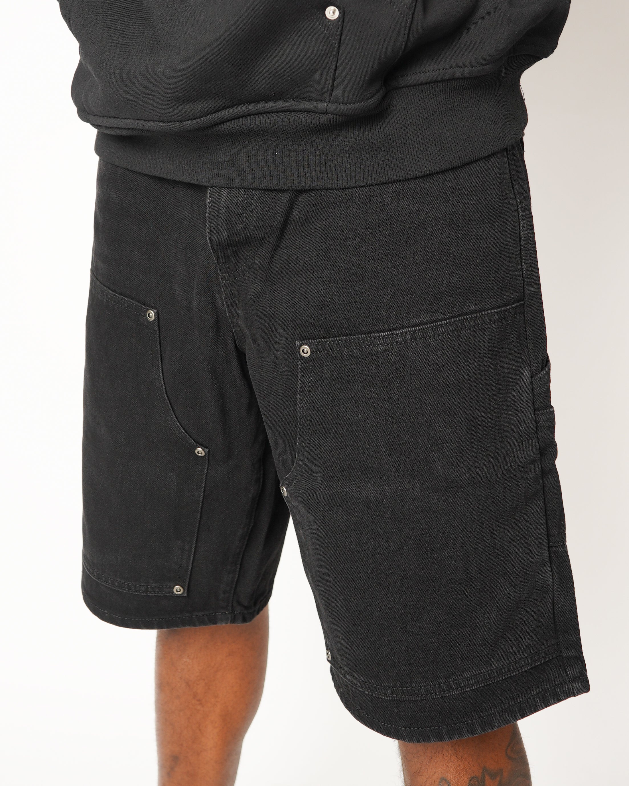 Baggy Carpenter Jorts - Black