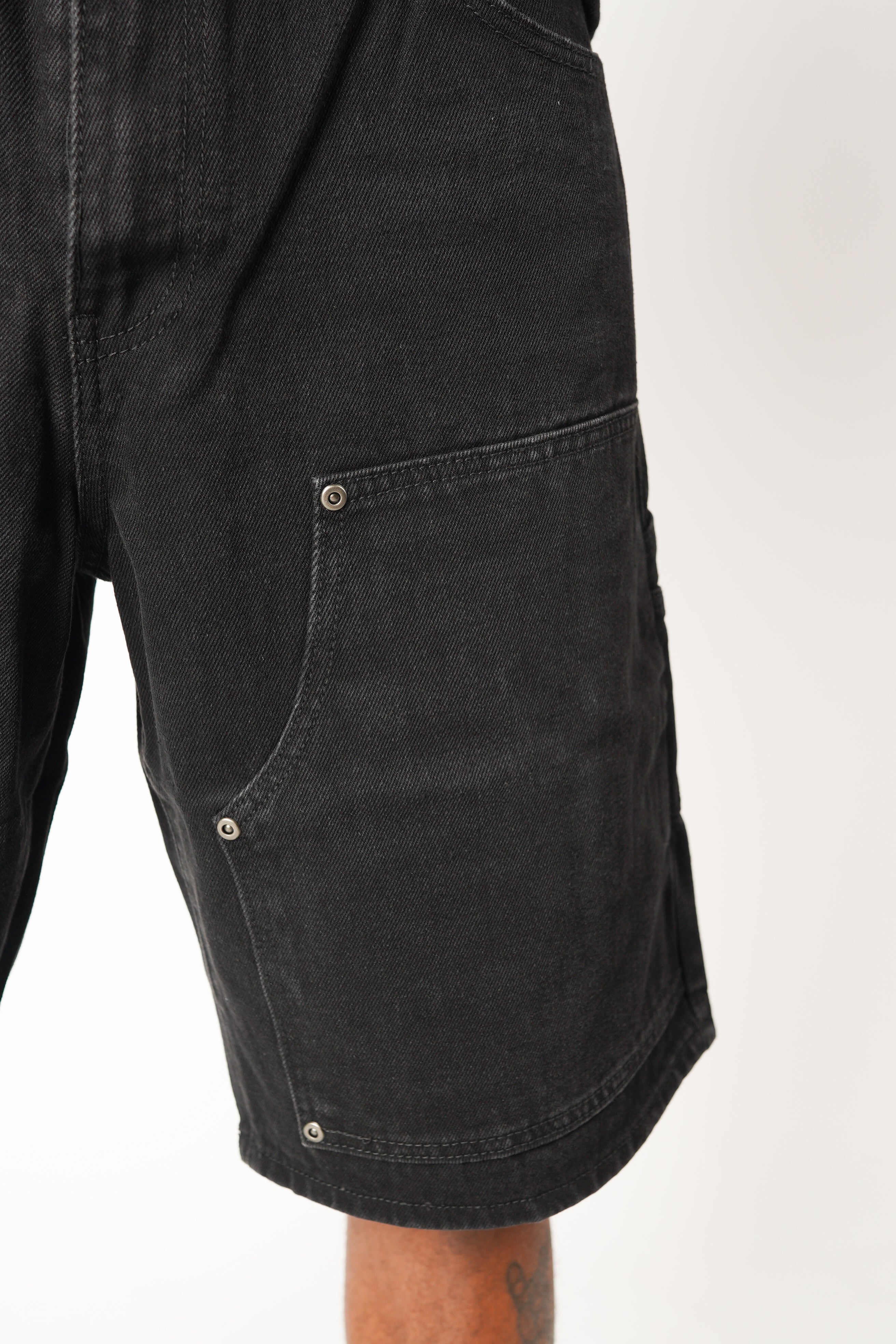 Baggy Carpenter Jorts - Black