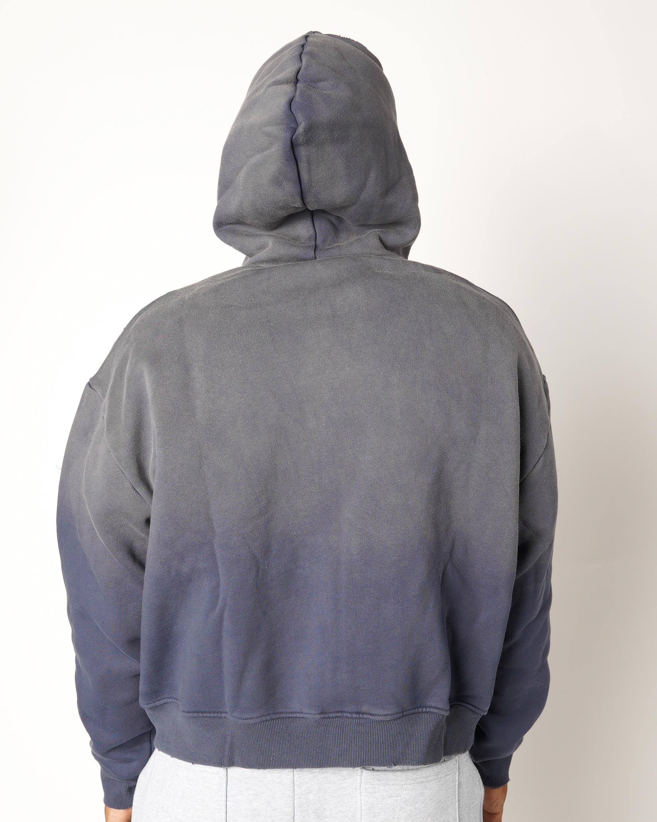 Storm Fade Zip Up Hoodie - Navy