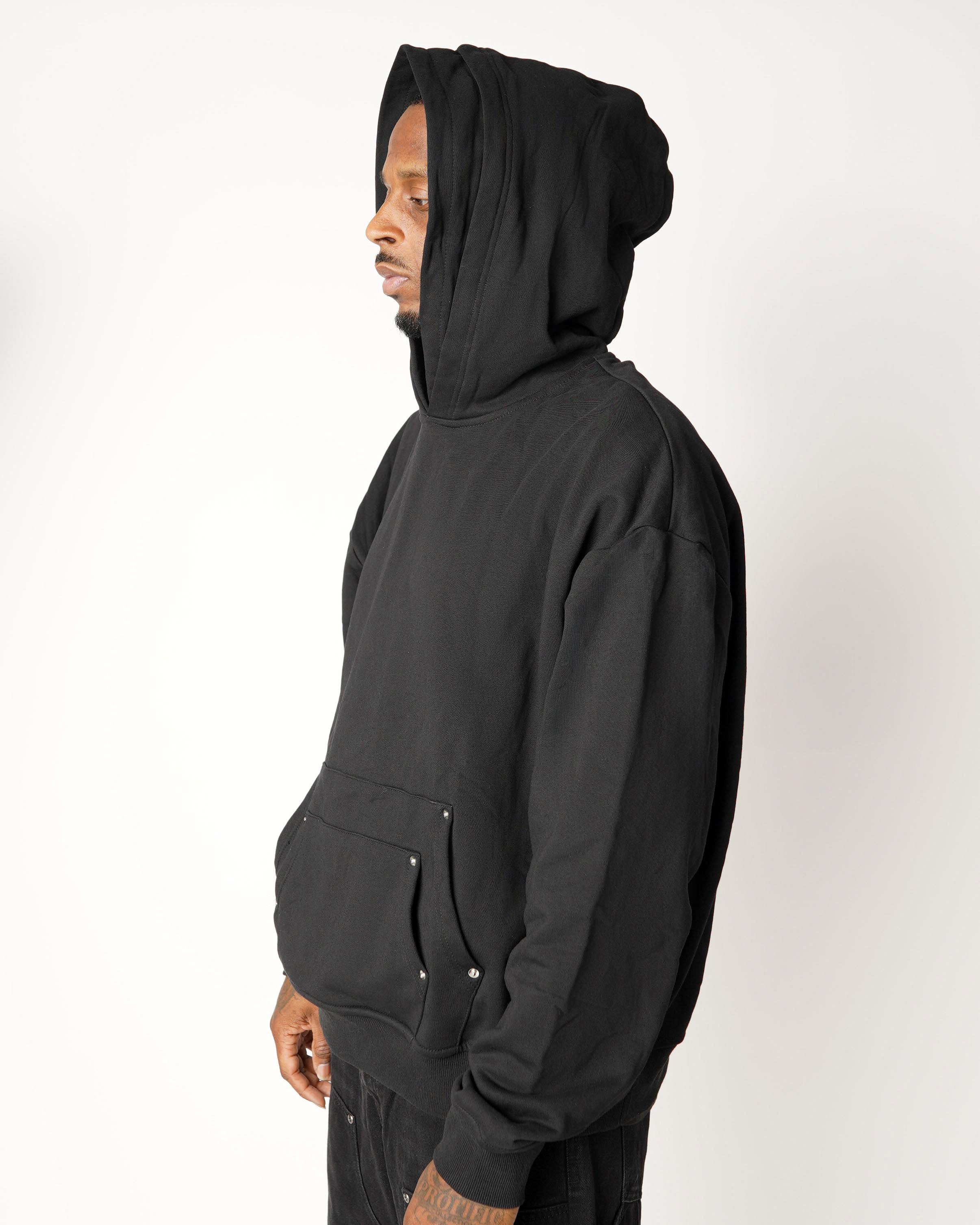 Double Layer Core Hoodie - Black