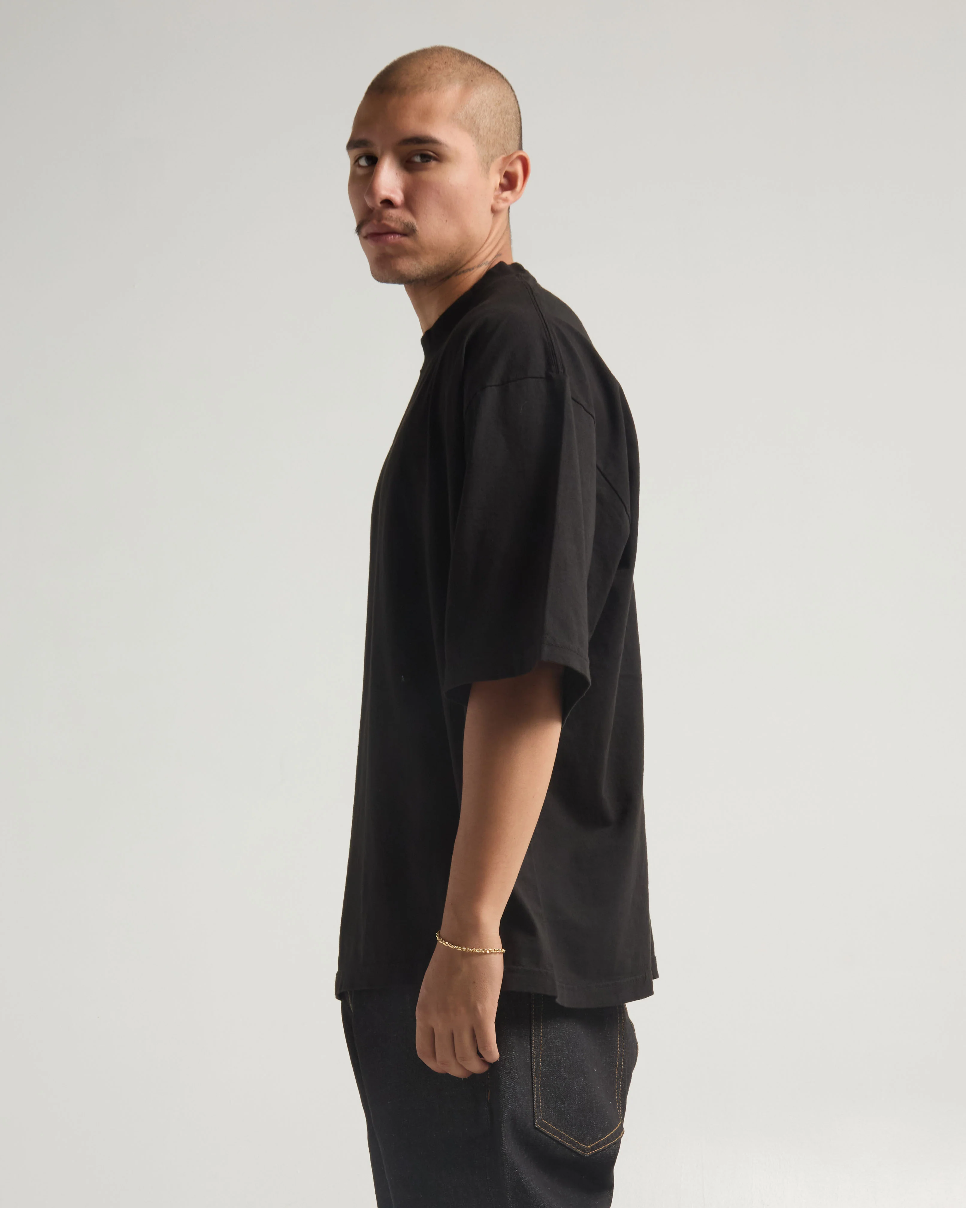 ShakaWear 7.5oz Max Heavyweight Garment Dye Drop Shoulder - Black