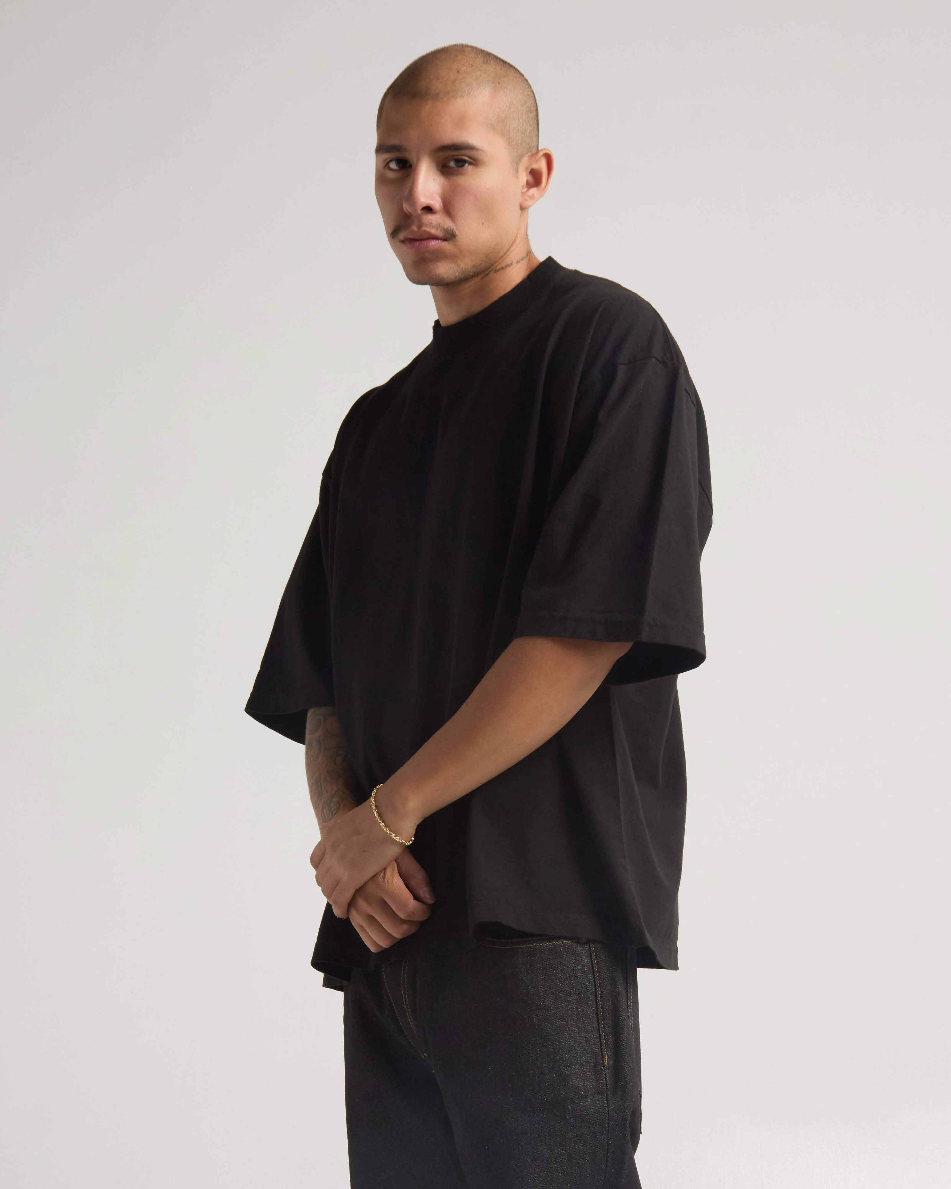 ShakaWear 7.5oz Max Heavyweight Garment Dye Drop Shoulder - Black