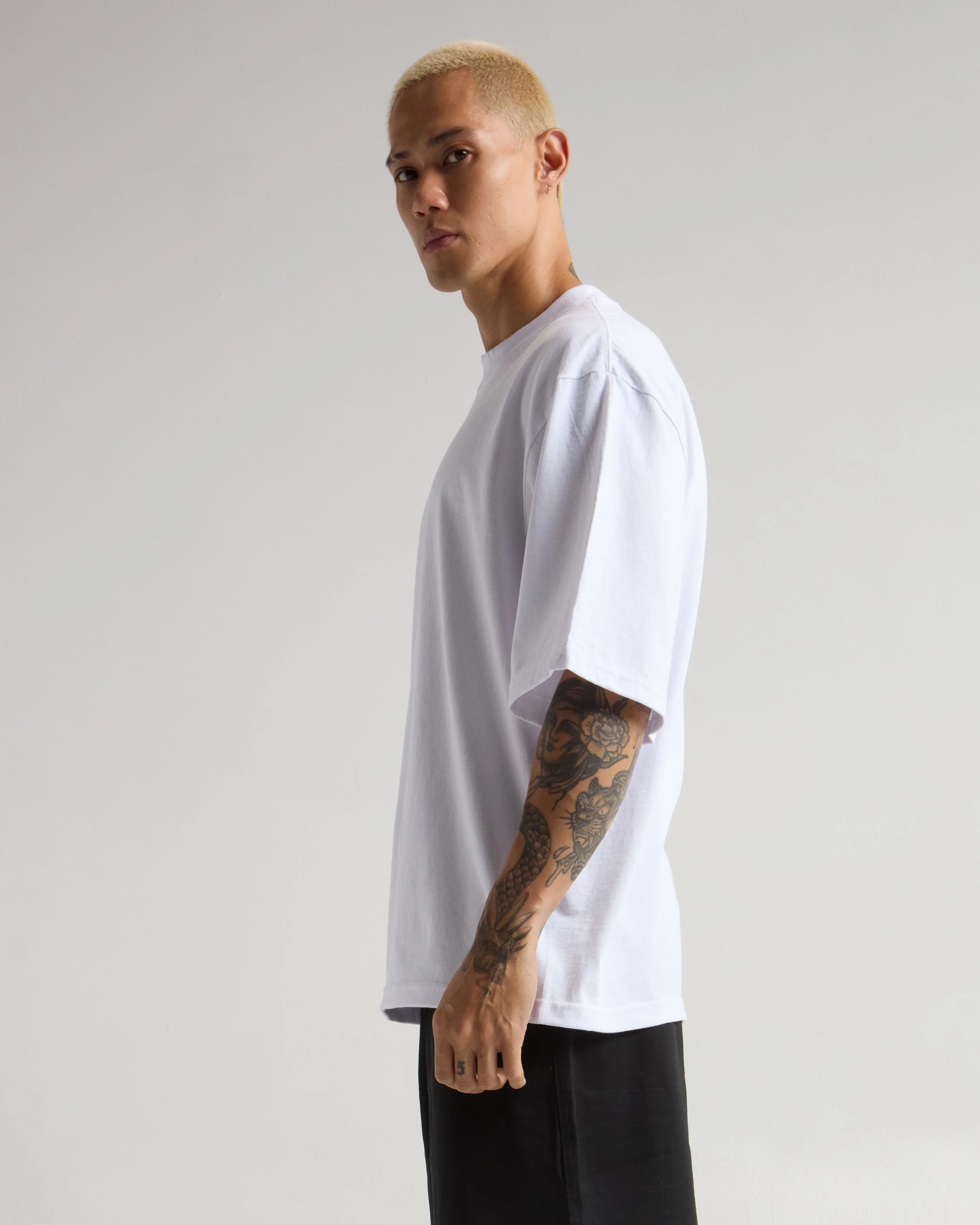 ShakaWear 7.5oz Max Heavyweight Oversized Tee - White